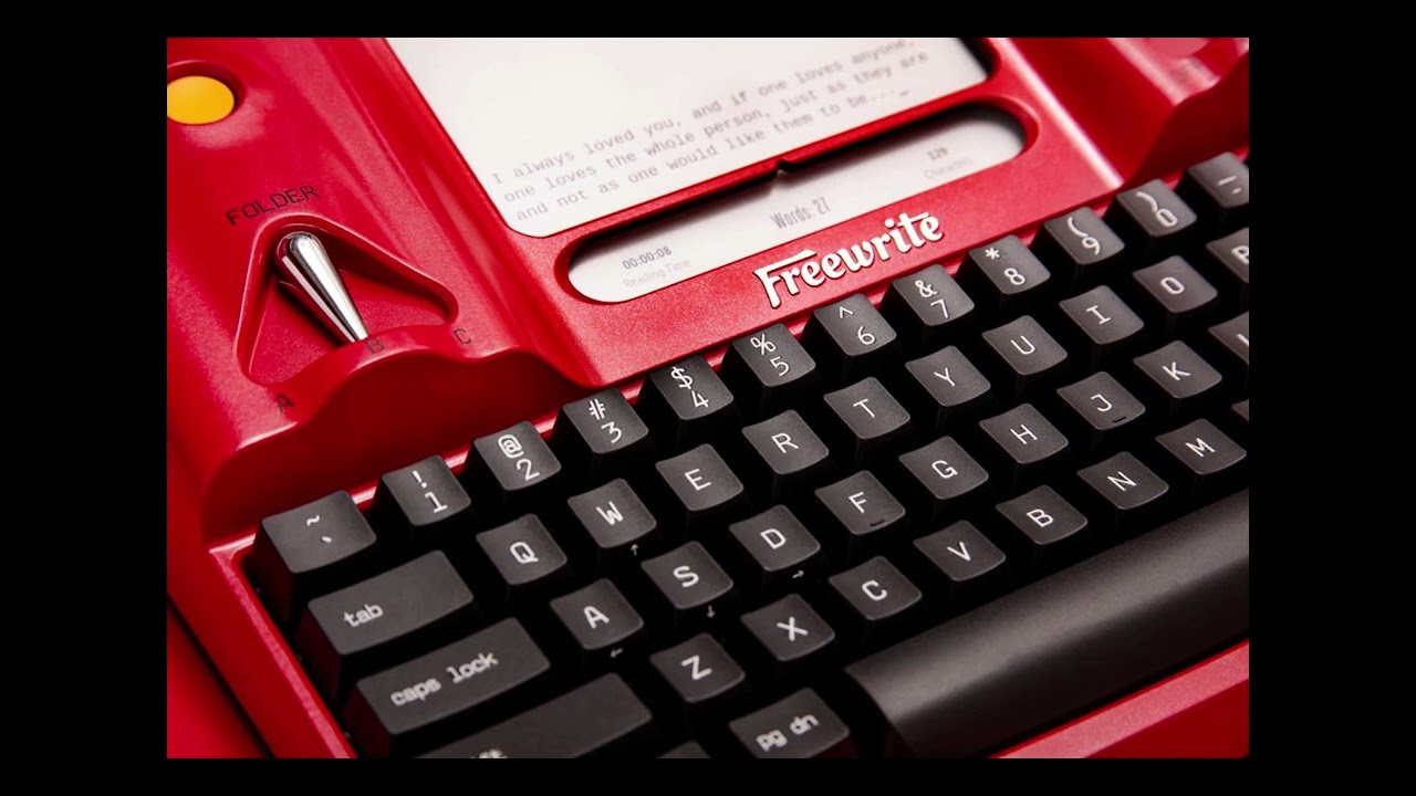 The Valentine Freewrite typewriter.
