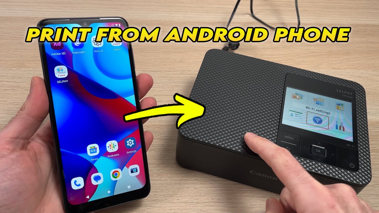 Canon Selphy CP1500: как печатать с телефона Android