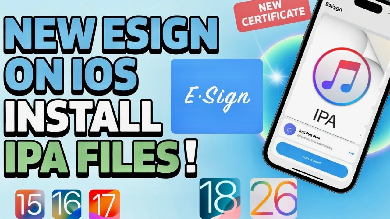 [НОВОЕ] Установка ESign на iOS | Установка файлов IPA на iPhone и iPad (без ПК) iOS 15 - iOS 26