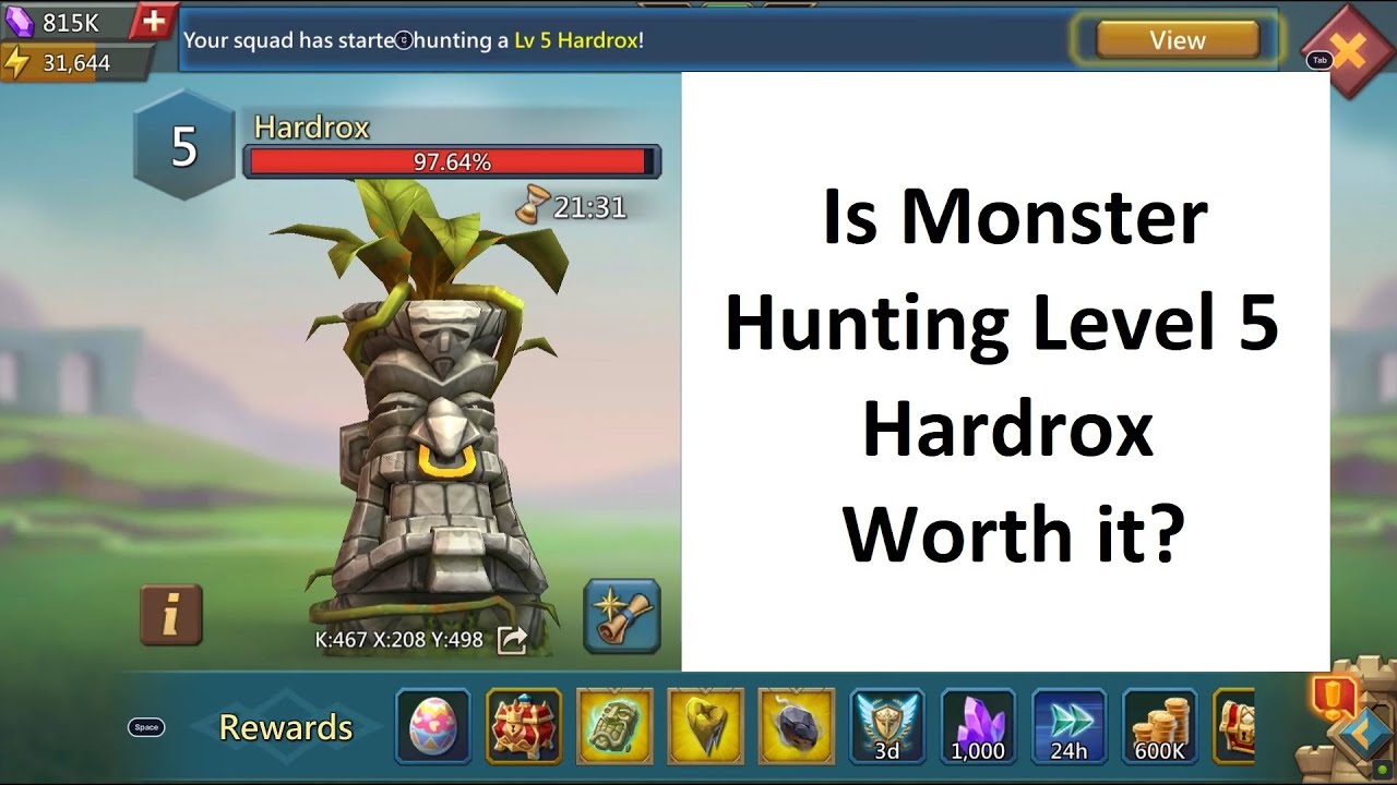 Lords Mobile: Monster Hunting Hardrox Level 5  - Is it worth it ?