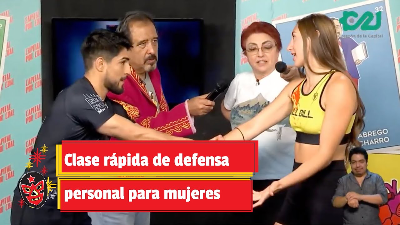 Clase rápida de defensa personal para mujeres