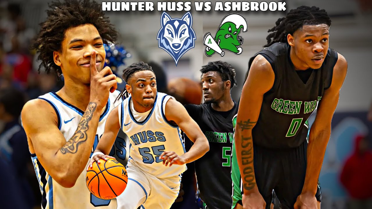 HUNTER HUSS vs ASHBROOK | Biggest Rivalry in NC | Jaleel Smith DROPS 40 