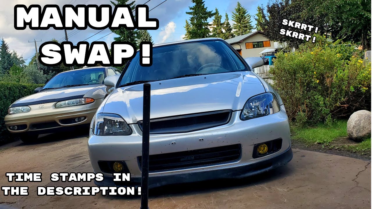 Honda Civic Gets A Manual Swap! (D & B Series EK Civic) Everything Needed To Do A Manual Conversion!