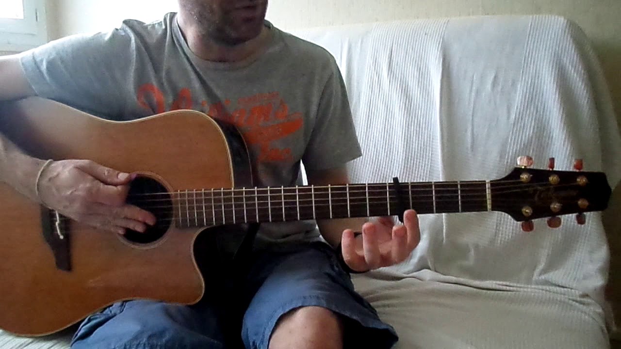 Christophe - Les mots bleus tuto guitare YouTube En Français