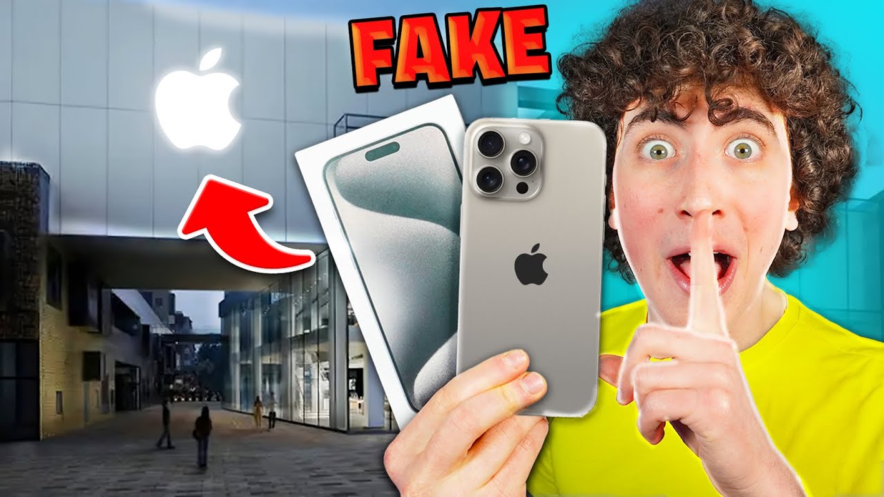 Porto il CLONE DELL'IPHONE 15 ALL'APPLE STORE e VENGO CACCIATO! *no clickbait*