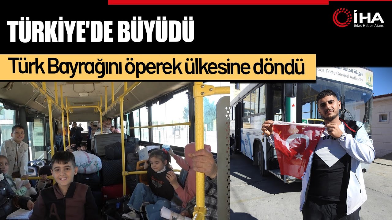 T&uuml;rkiye'de B&uuml;y&uuml;yen Suriyeli, &Uuml;lkesine T&uuml;rk Bayrağını &Ouml;perek D&ouml;nd&uuml;