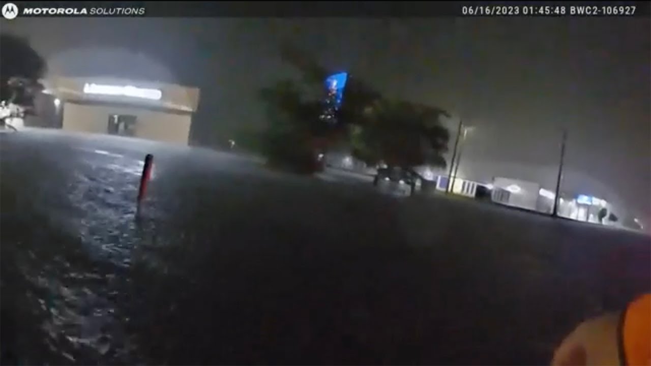 Bodycam video captures Florida deputy, man sucked into drainage pipe during rescue