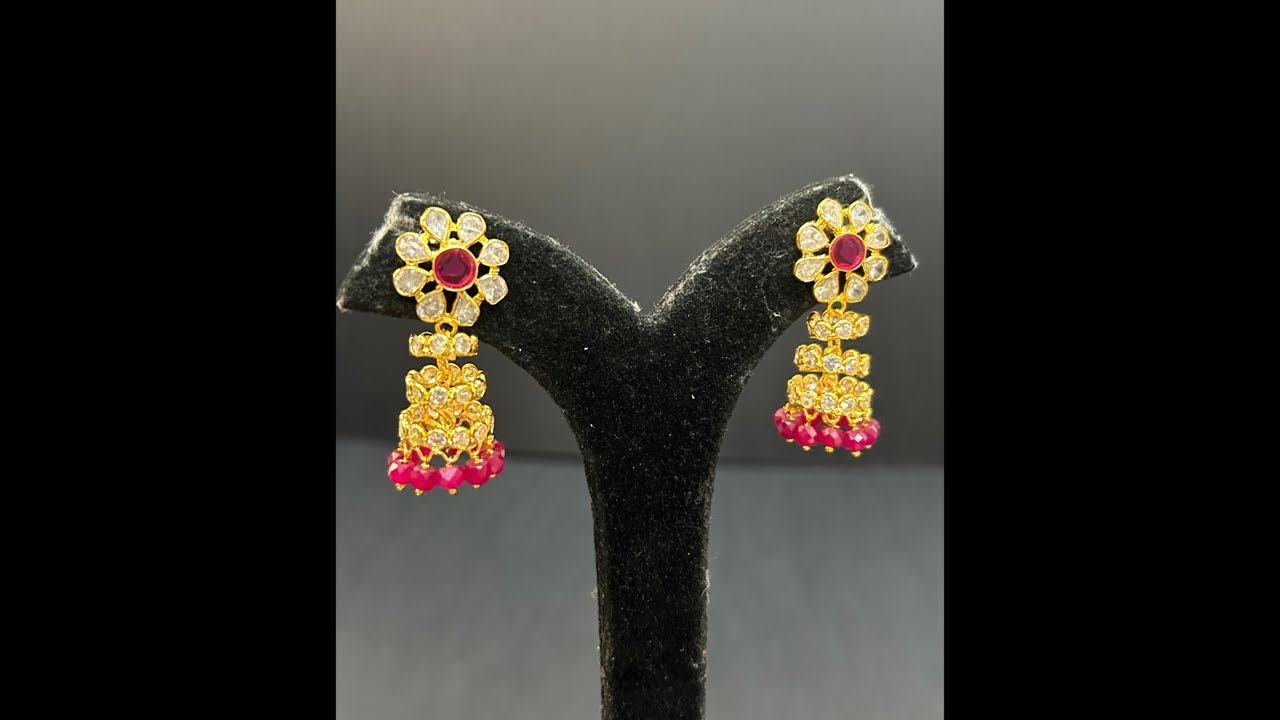 Ruby hangings | 18k gold replica jewelry| earrings exclusive | Whats app 7075551297