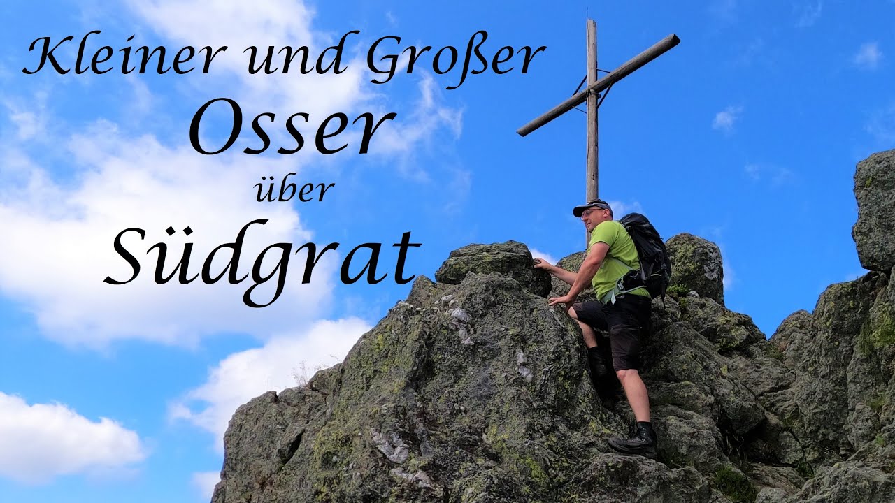 Kleiner und Großer Osser über Südgrat (Osserwampe). Alpine Wanderung im Bayerischen Wald.