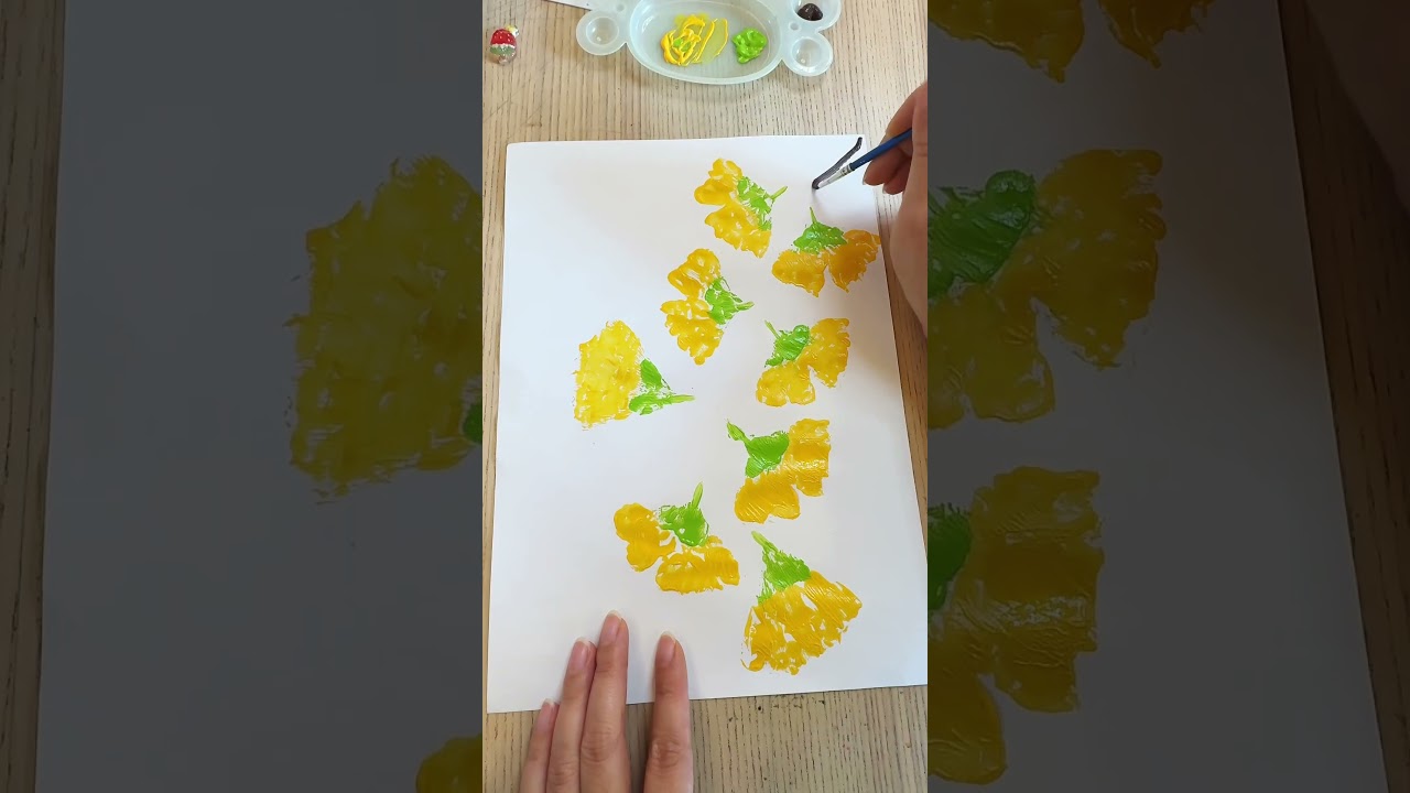 撿一片樹葉畫秋天