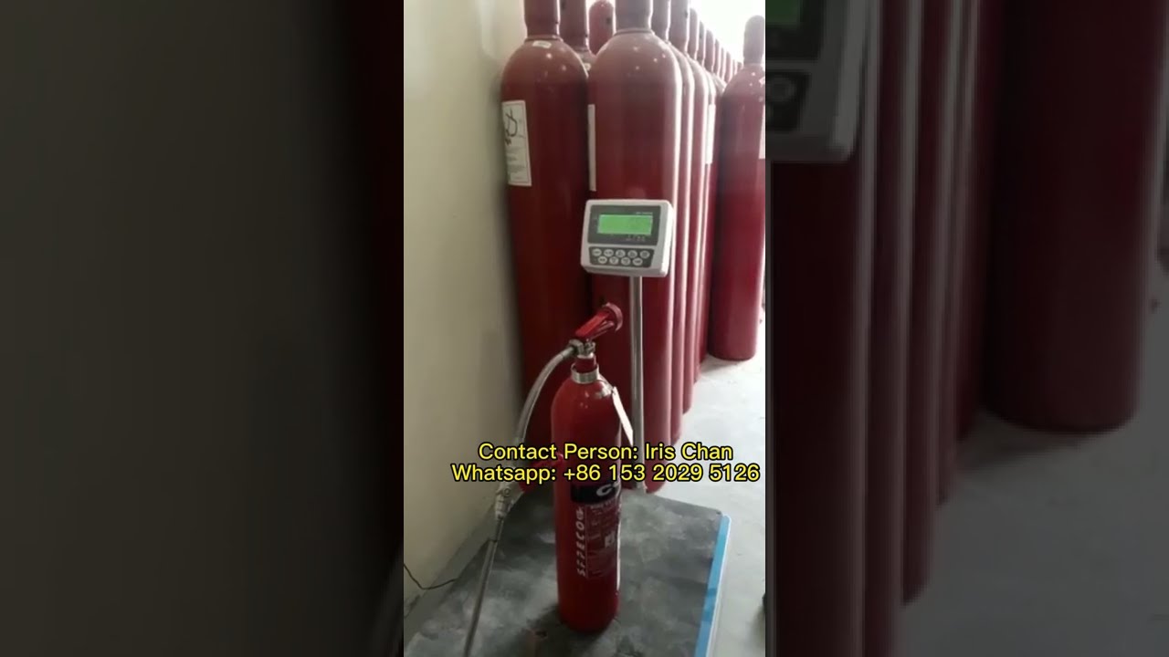 How to fill/transfer liquid CO2 to fire extinguisher cylinders?