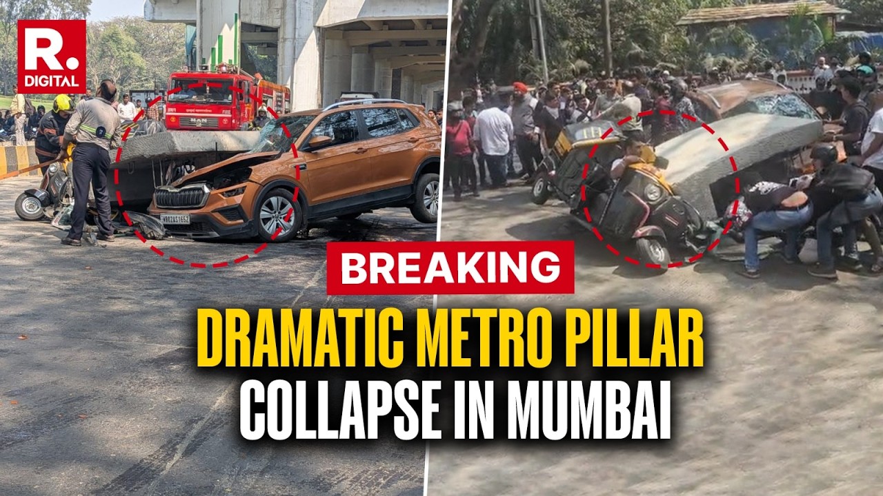 BREAKING: Mumbai Under-Construction Metro Pillar Collapses In Mulund, Leaving Several Injured