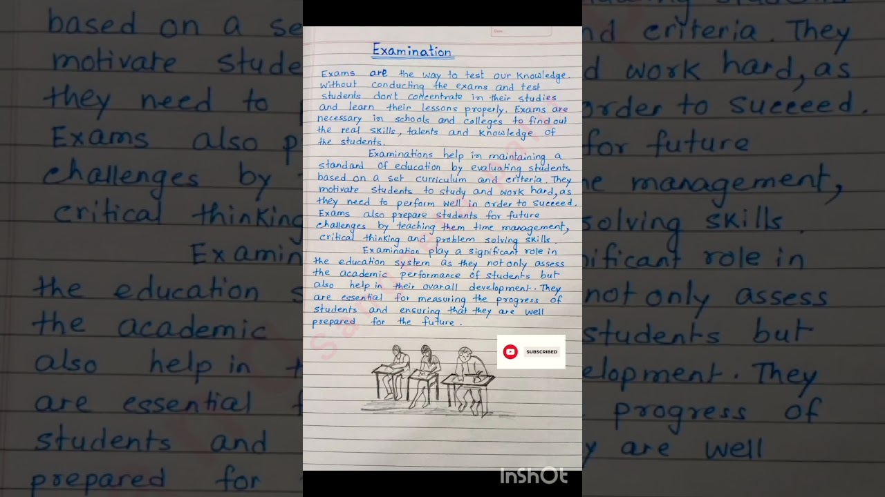 Essay on Examination/10 lines essay on Examination/speech on examination #shortvideos