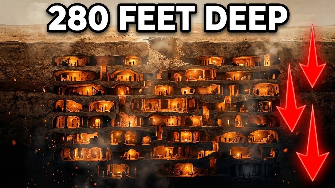 “The Secret Underground City: Why Ancient Humans Lived 280 Feet Beneath the Earth”
