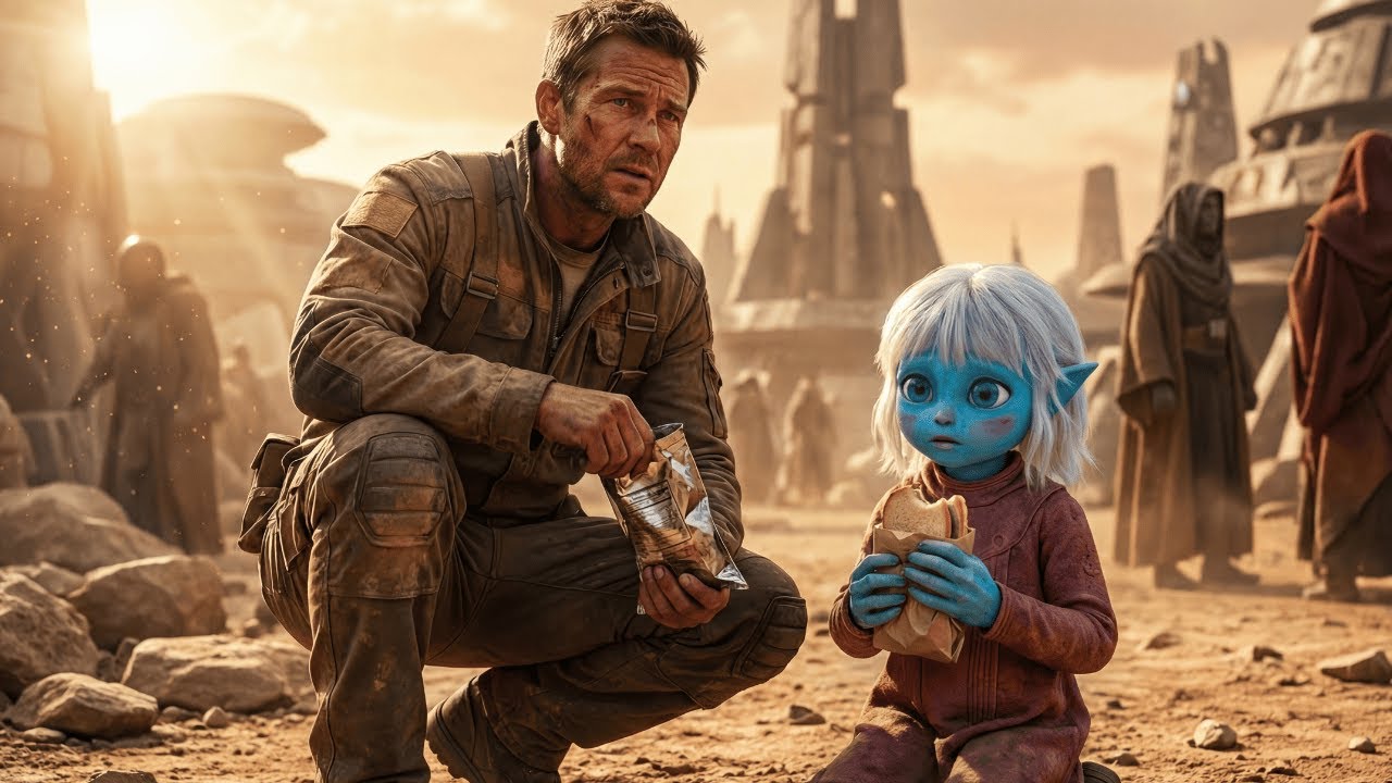 Er dachte, ein Alien-Kind stahl sein Essen – dann erfuhr er eine Wahrheit, die niemand sagen wollte