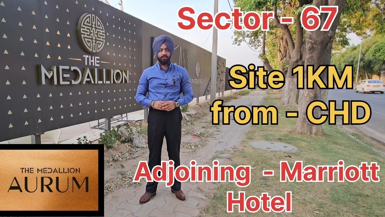 Medallion Aurum Sec 67 just 1km away from Chandigarh. Luxurious flats in Mohali. Flats in Mohali.
