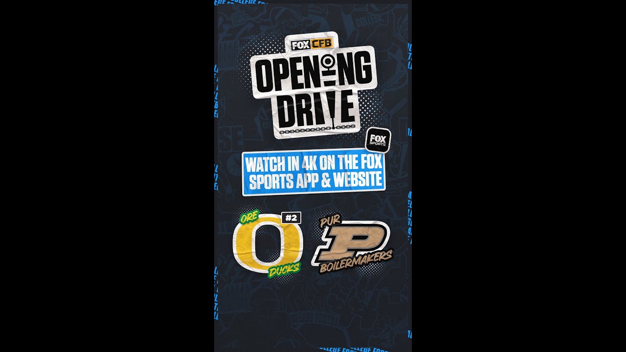 Oregon at Purdue #OpeningDrive | CFB ON FOX
