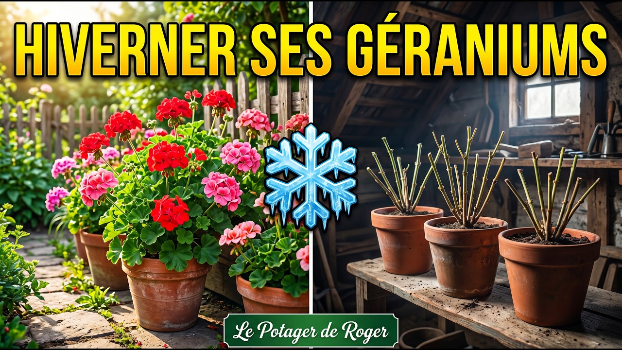 Hivernage des géraniums