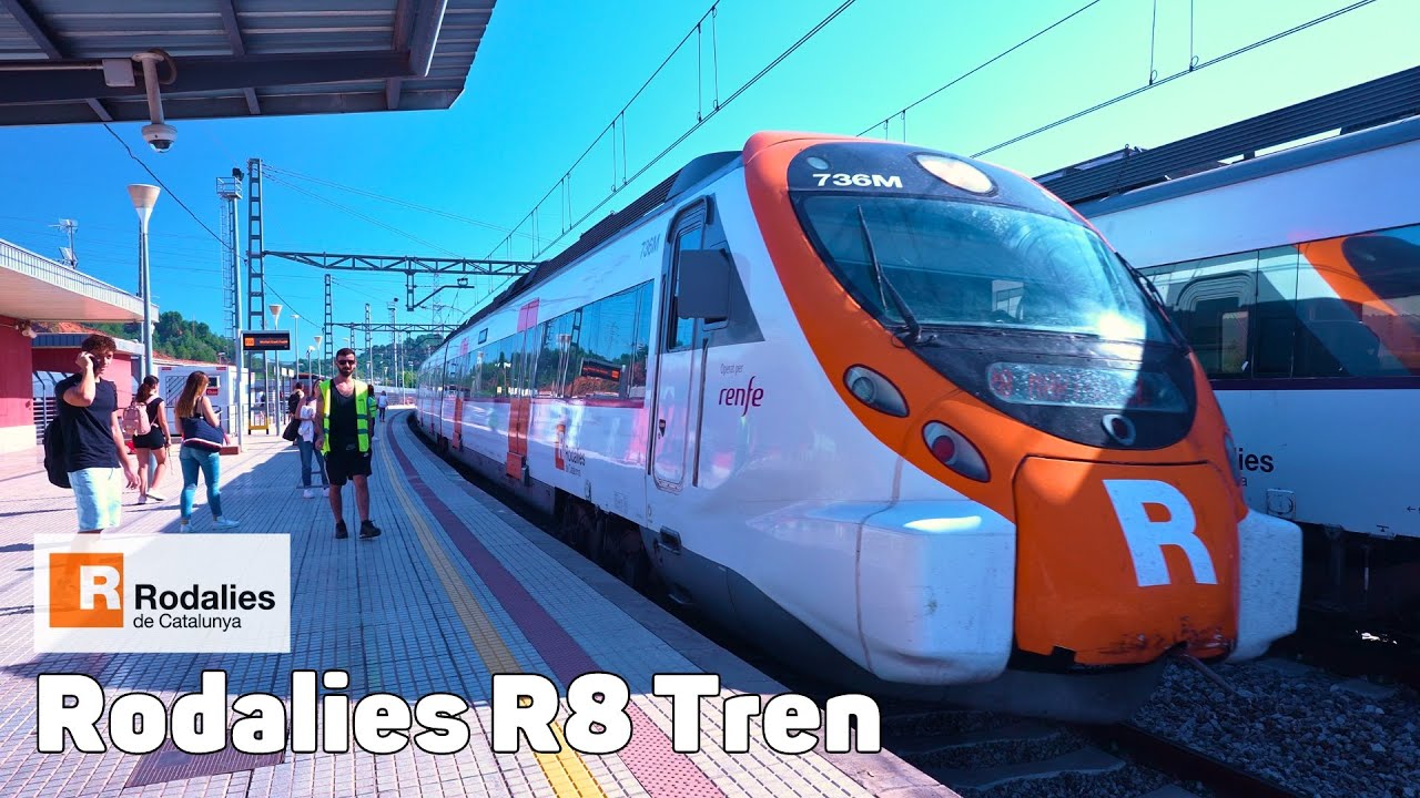 Поезд R8 - Rodalies de Catalunya - Полный маршрут