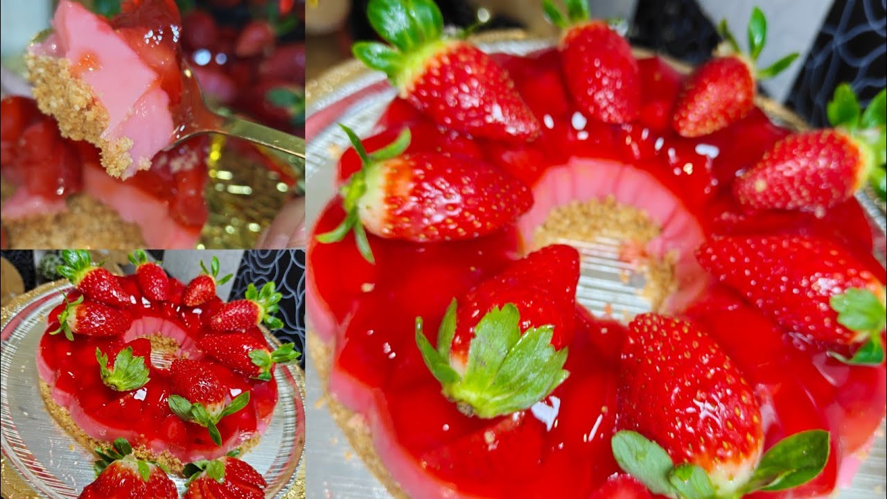 تحلية رمضانية سهلة | فلون بذوق الفريز لسهراتكم الرمضانية  🍓