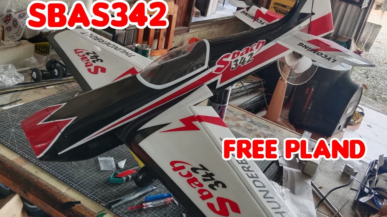 how to build sbach-342 rc#rcplane #เครื่องบินบังคับ #diy #hobbywing