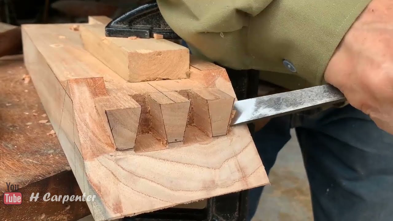Amazing Woodworking Traditional Japanese Joints TECHNIQUES Cutting Skills