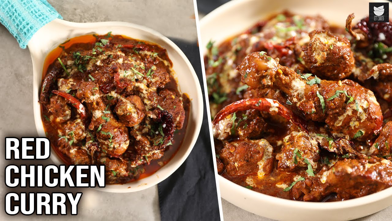 Простое и острое карри с курицей по-джайпурски | Красное карри с курицей | Рецепт карри с курицей...