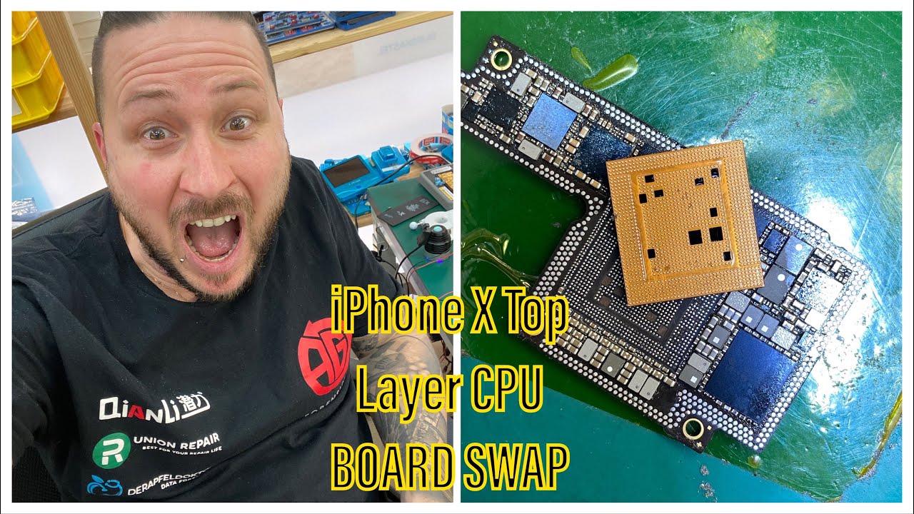 MASTERWORK - iPHONE X TOP LAYER BOARD SWAP - A11 CPU SWAP - A11 CPU REBALL - ICC PRO