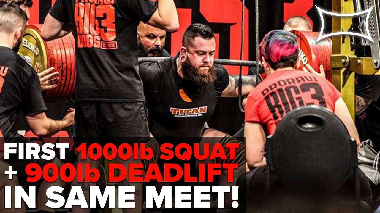 FIRST GUY TO SQUAT 1000lb & DEADLIFT 900lb IN THE SAME MEET! | Dylan Hellriegel