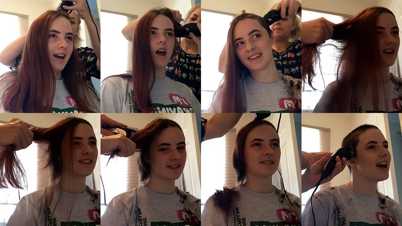 Red Head Long to Buzz Cut (360p to 1080p Remaster)