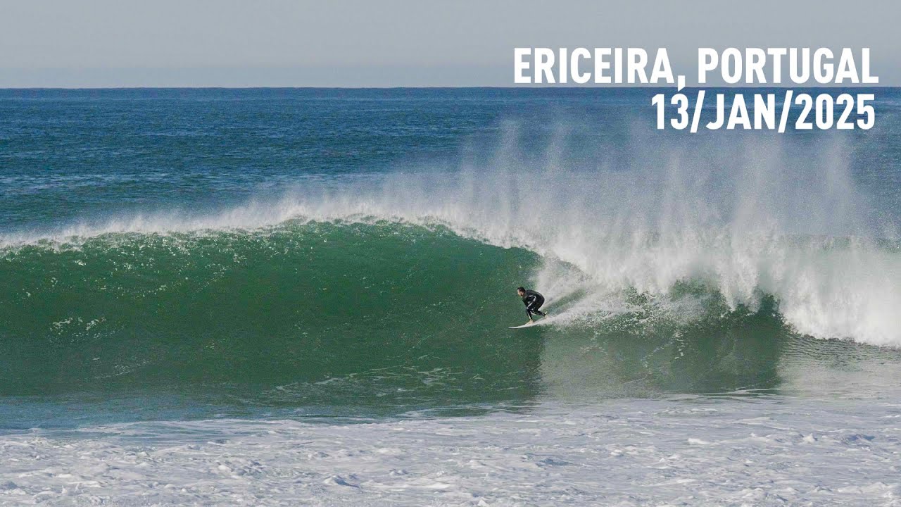 6 feet West Swell, Strong offshore at Coxos, Portugal - RAWFILES - 13/JAN/2025 - 4K