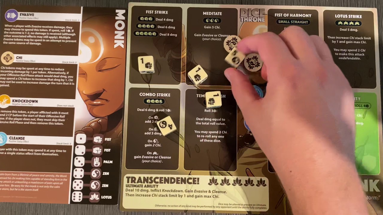 Dice Throne Talk - Monk!