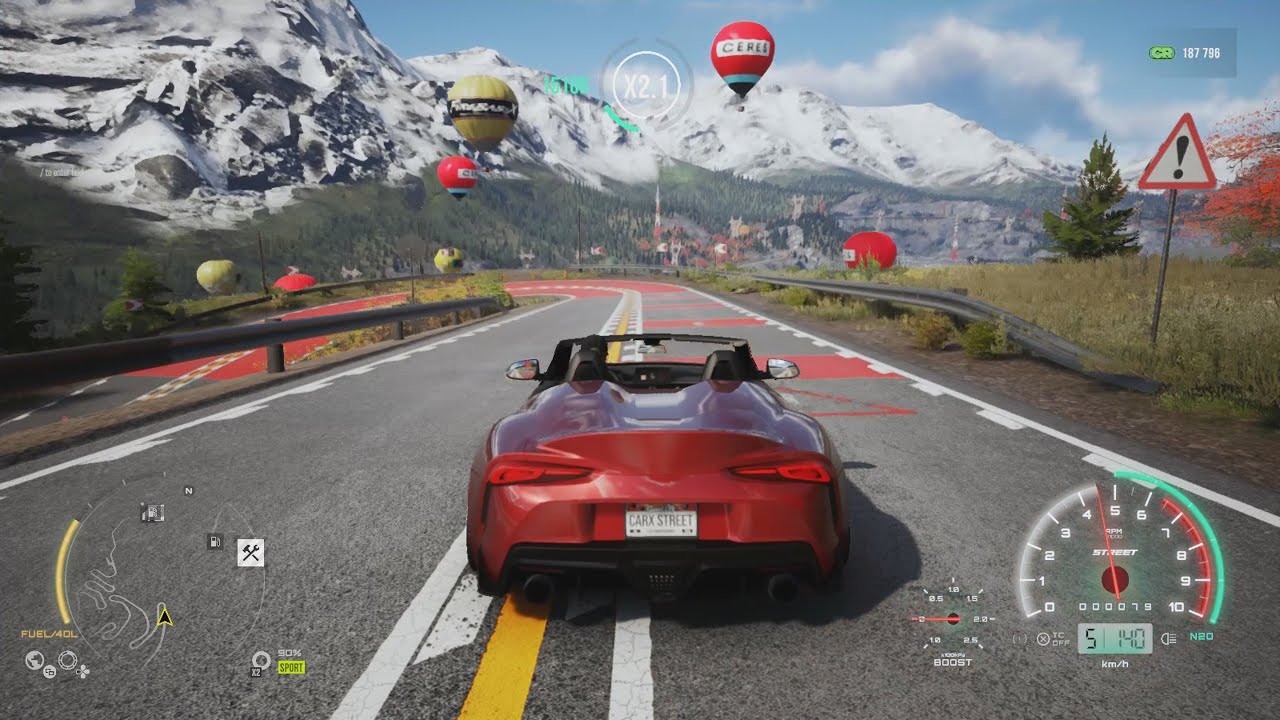 CarX Street (PC) - Mountain Road Trip with Japanese Sports Car (Lighthouse to Airfield)