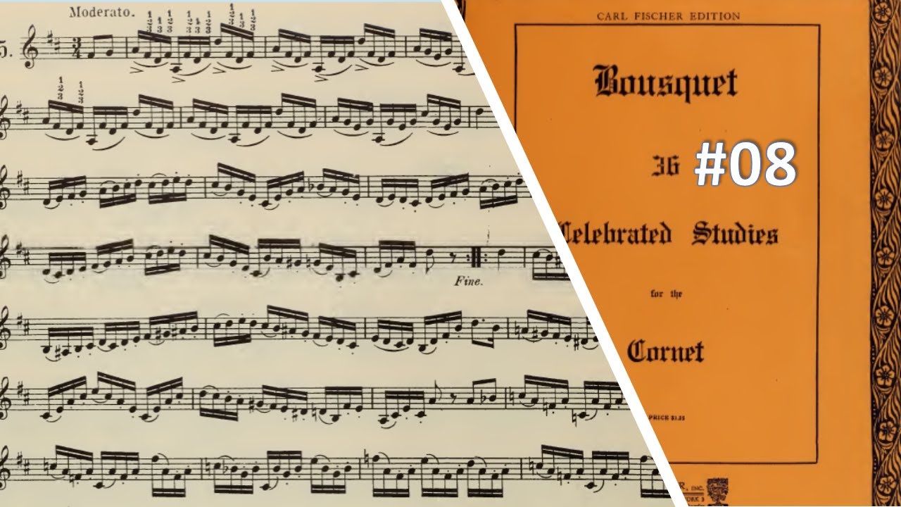 🎺🎺🎺 [TRUMPET ETUDE] BOUSQUET 36 Celebrated Studies for the Cornet - #08 por Helder Passinho Jr.