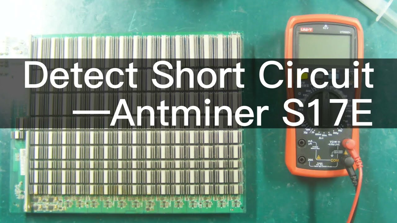 How to judge whether Antminer S17E is short-circuited with UT890D+ multimeter | Antminer Repair