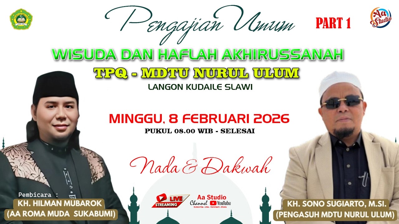 LIVE !!! WISUDA & HAFLAH AKHIRUSSANAH TPQ MDTU NURUL ULUM LANGON KUDAILE SLAWI TAHUN 2026