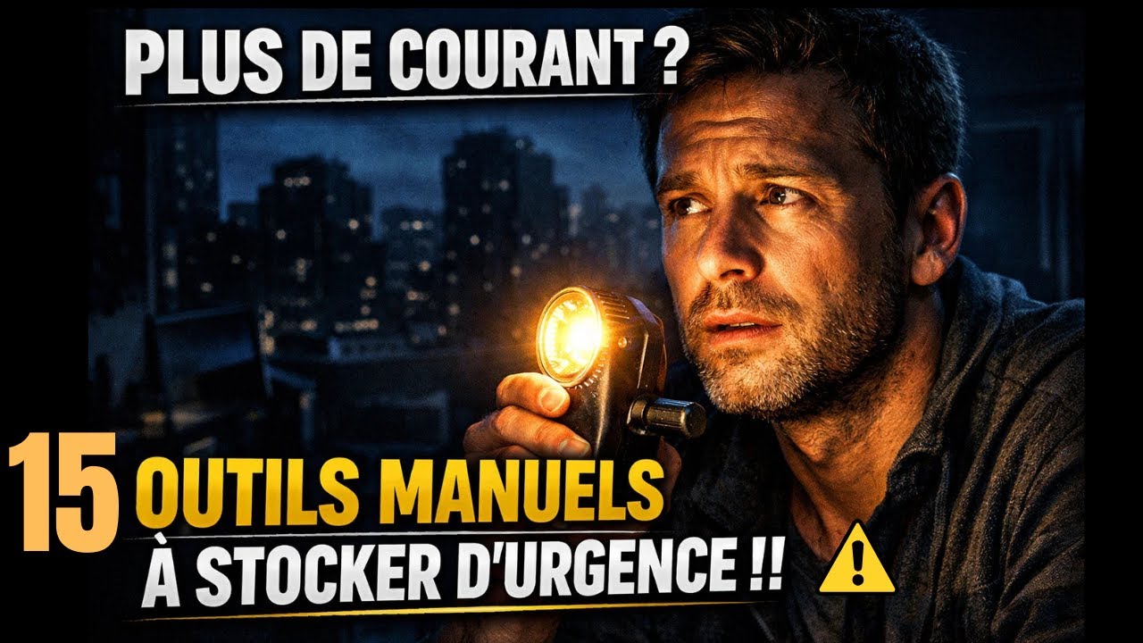 15 Outils Manuels ESSENTIELS pour Survivre à une Coupure d'Électricité ! (À STOCKER URGEMMENT)