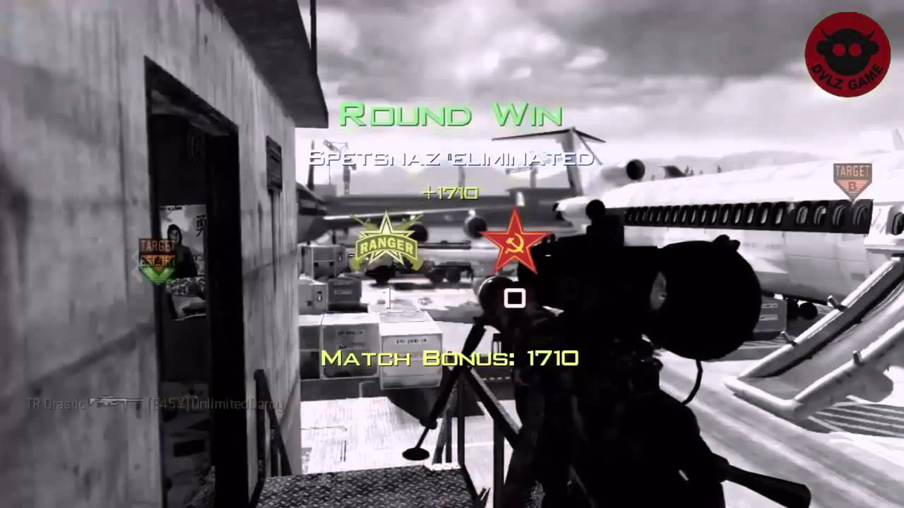 Epic Model ! Intervention trickshot!! mw2
