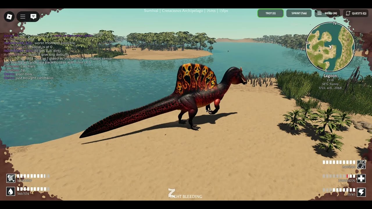 Elder Spinosaurus vs 2 ad Carchars{Prior Extinction}