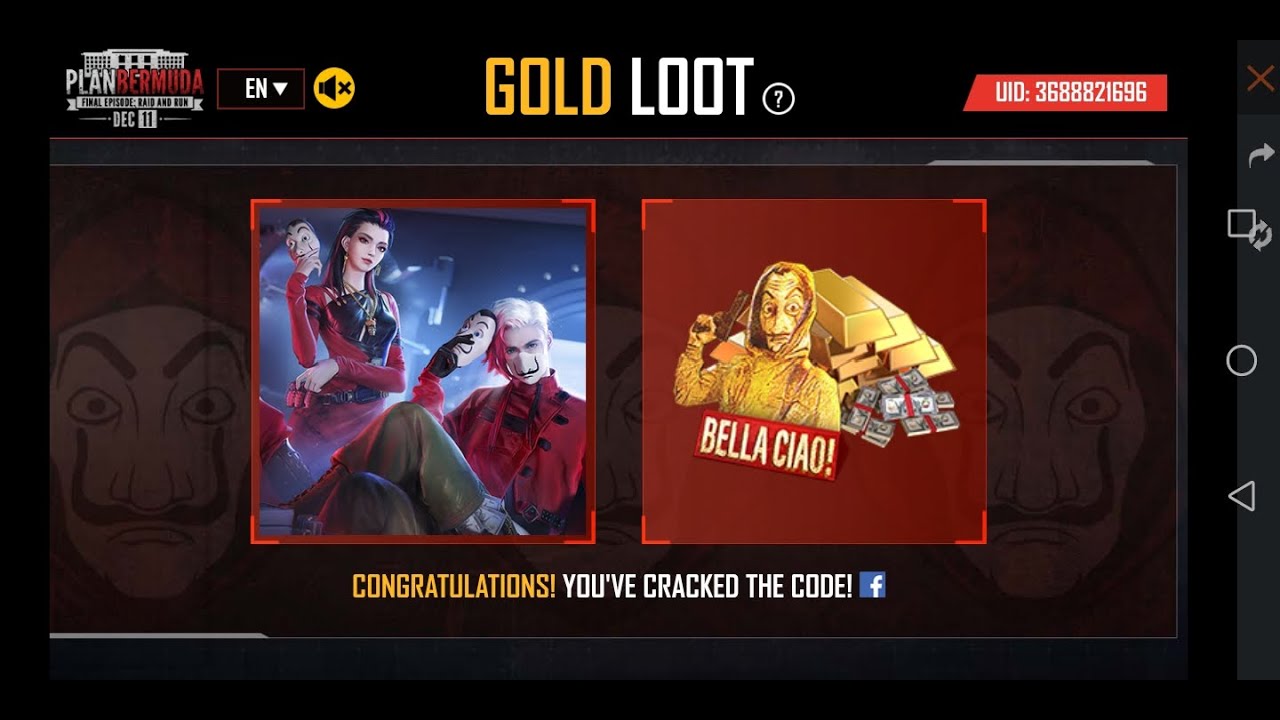 Final Code Dec 11th GOLD LOOT CODE IS HERE | HTG GAMER YT | BELLA CLAO!