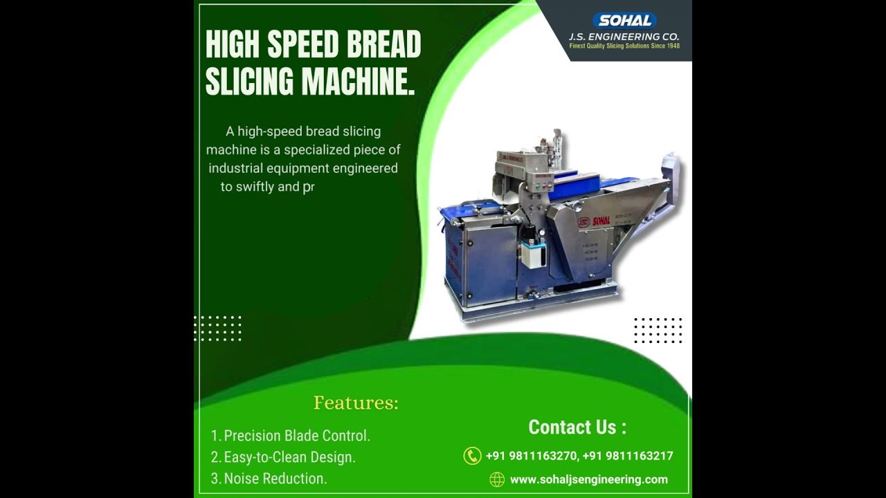 HIGH-SPEED BREAD SLICING MACHINE.