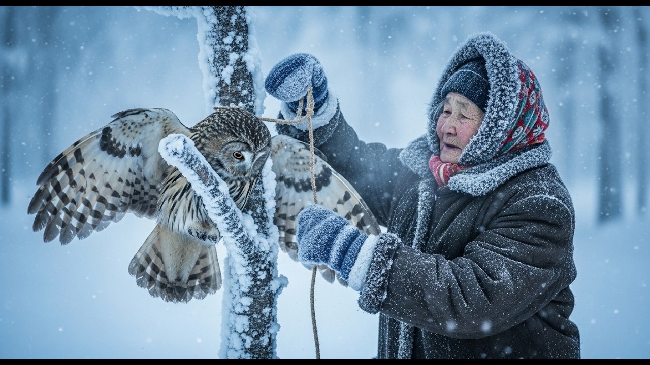 She Was Fighting the Cold at −71°C — A Trapped Owl’s Last Hope Emerged
