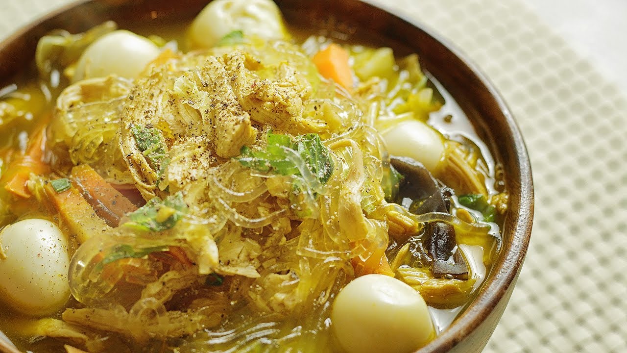 Littlechef's Chicken Sotanghon Soup - Glass Noodles Soup 🎧