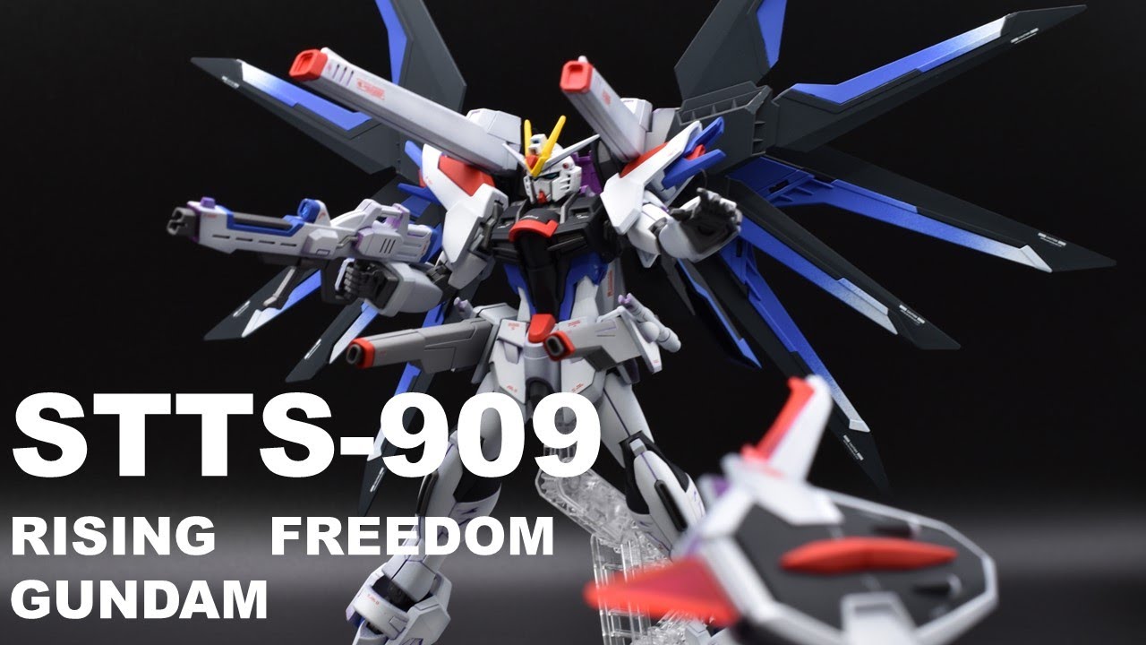 【ガンプラ 全塗装】 HGCE 1/144 ライジングフリーダムガンダム　フリーダムカラーバージョン