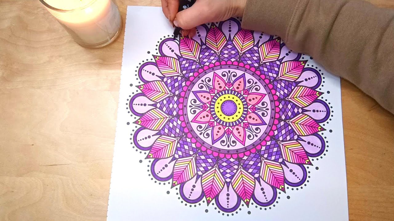 💜 Unwind With Me: Mesmerizing Mandala Coloring