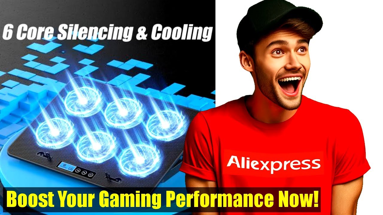 COOLCOLD A9 Gaming RGB Laptop Cooler - The Ultimate Gaming Setup Upgrade You Need!