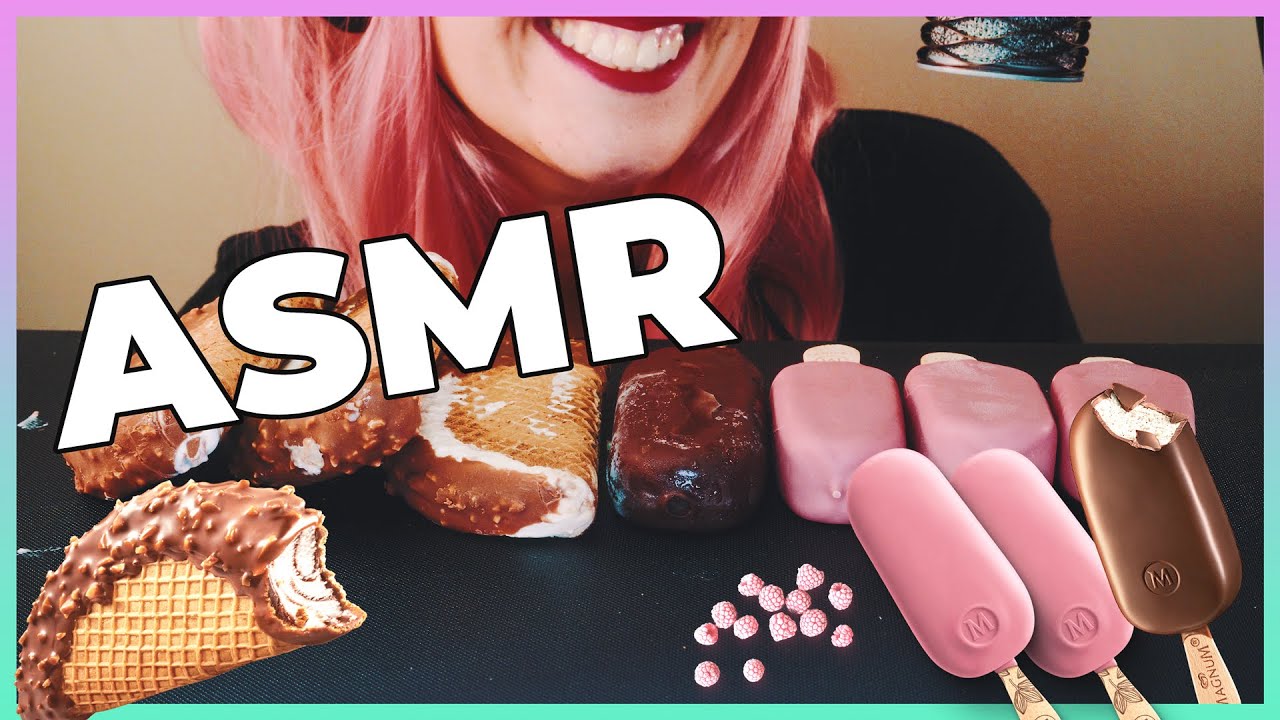 ASMR Choco Taco By Klondike® Mini Ruby Ice Cream Bars ASMR Eating Crunchy | Nova ASMR