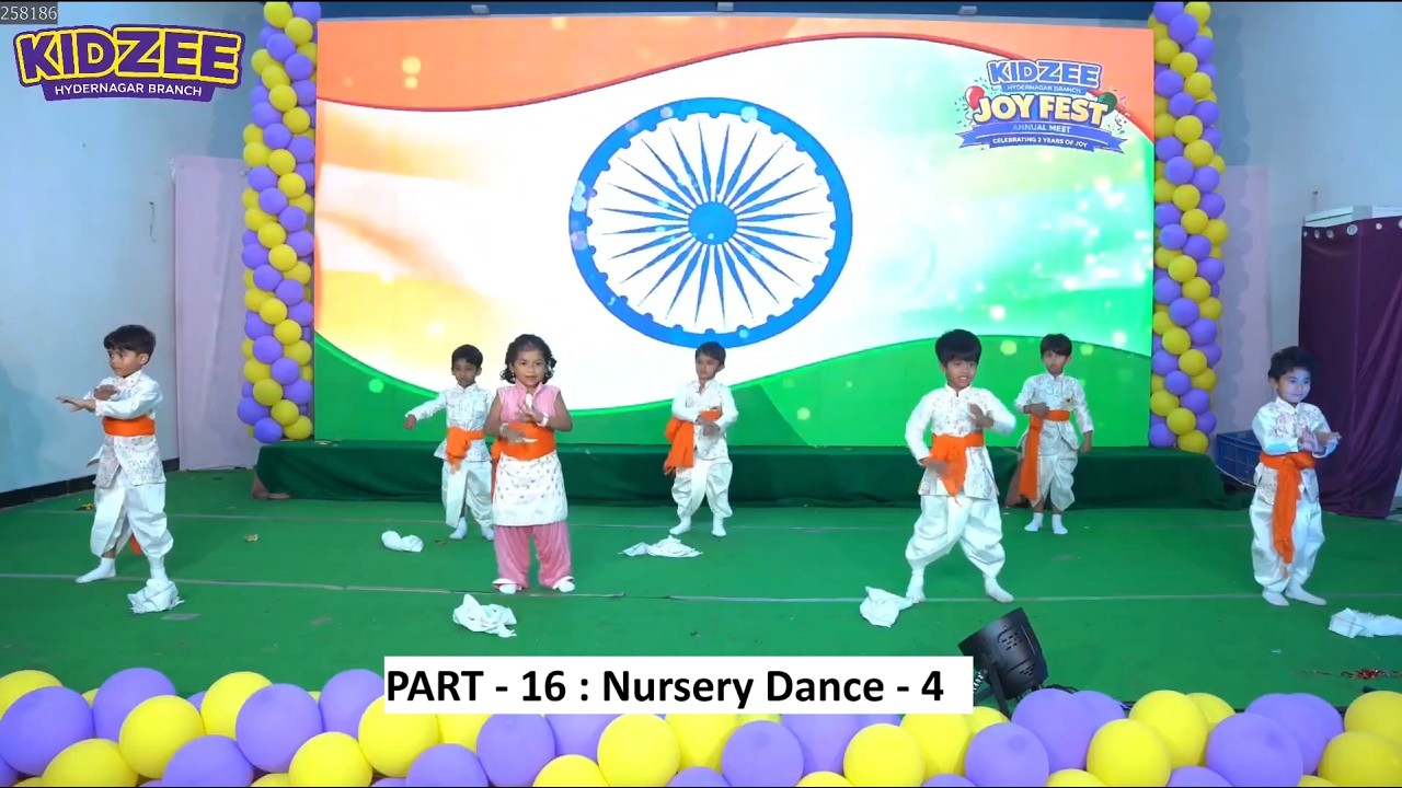 Kidzee Hydernagar Joy Fest - Part 16 | Nursery Dance - 4 | PreSchools in Hyderabad |