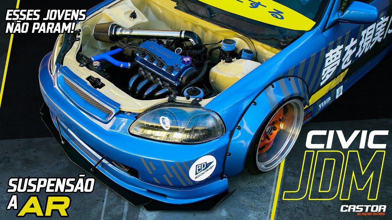 HONDA CIVIC EXCLUSIVO !!! COM SUSPENSÃO A AR E RODAS TALA 10 FULL !!!