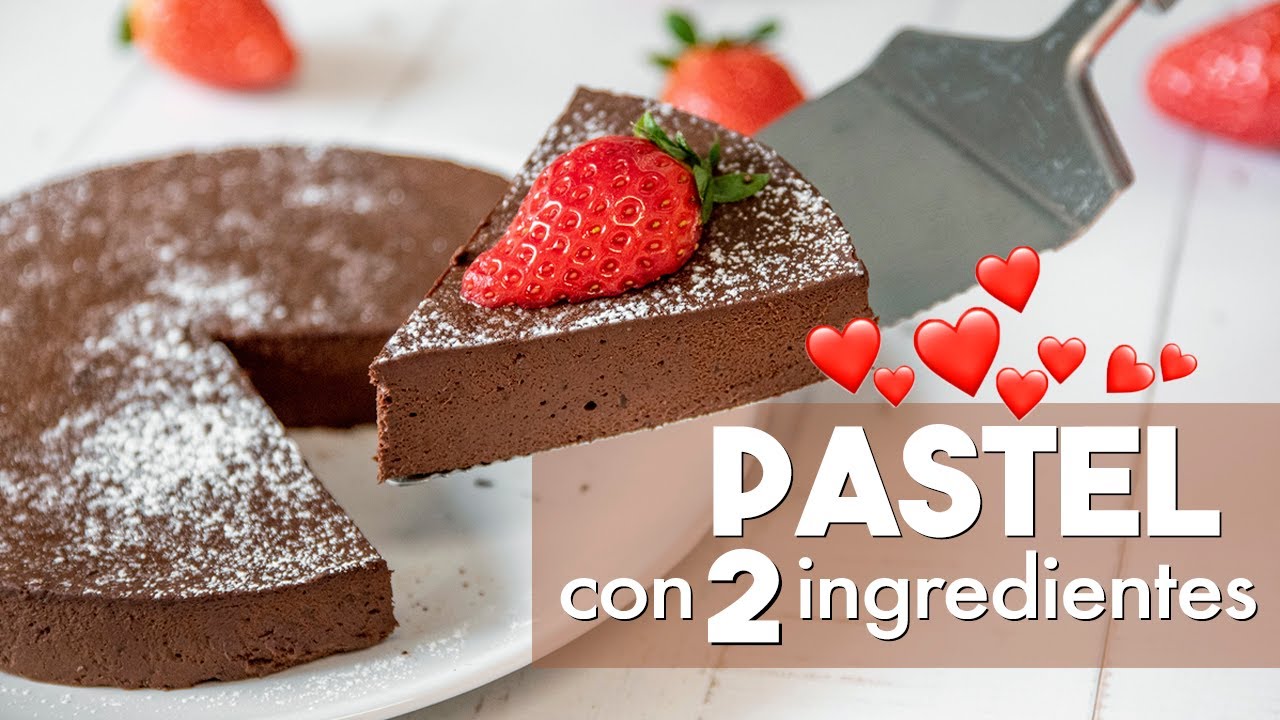 PASTEL con 2 INGREDIENTES 🍫 | ¡SIN HORNO,  Fácil y Rápido!
